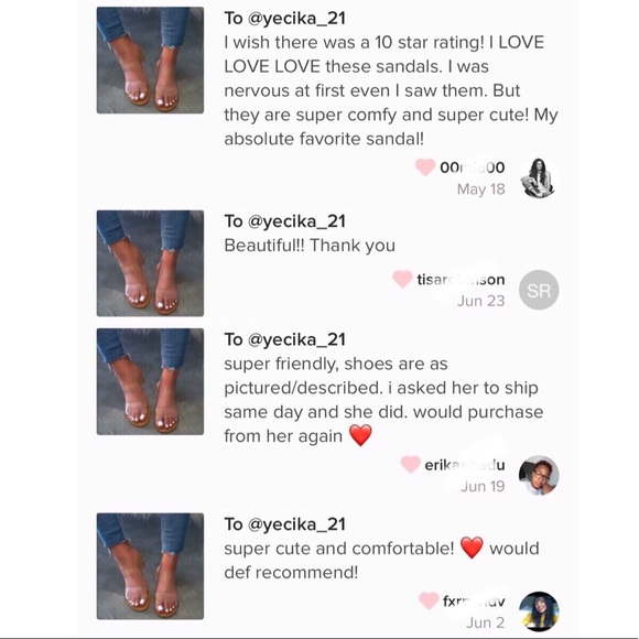 Double Clear Band Sandals - Picture 8 of 12